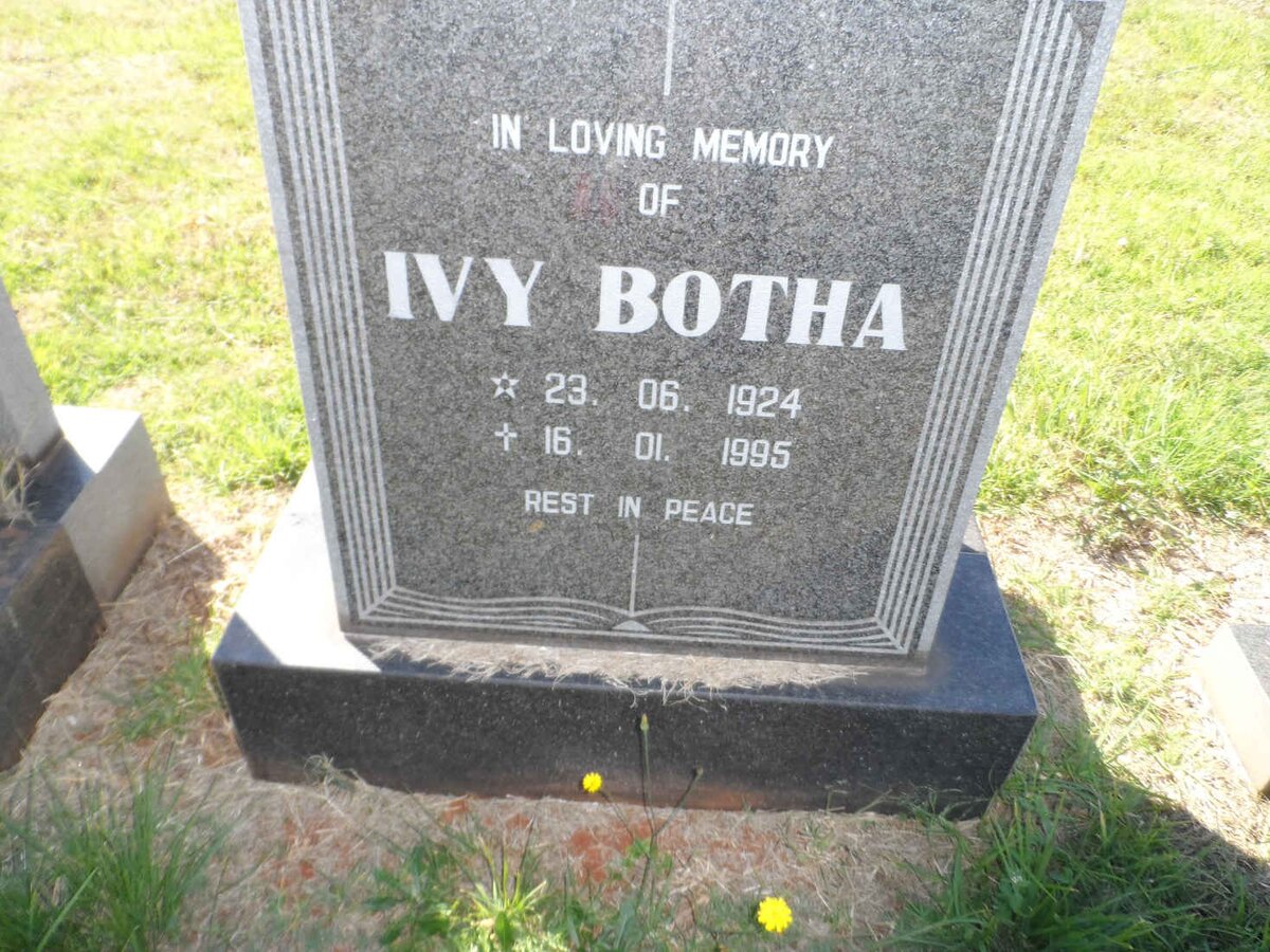 BOTHA Ivy 1924-1995