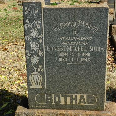 BOTHA Ernest Mitchell 1888-1946