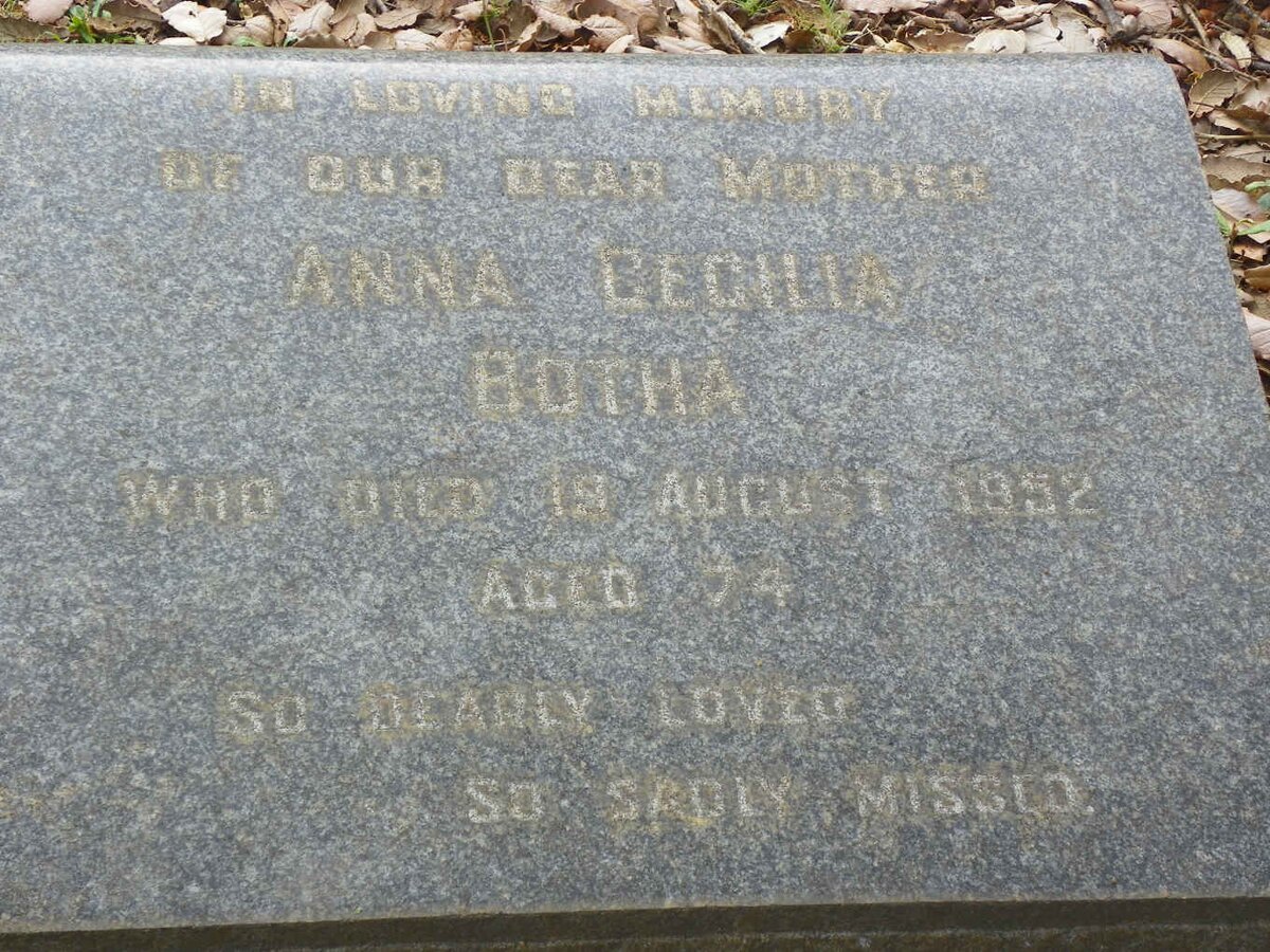 BOTHA Anna Cecilia -1952