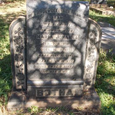 BOTHA Maria Johanna 1910-1956
