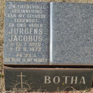 BOTHA Jurgens Jacobus 1928-1973