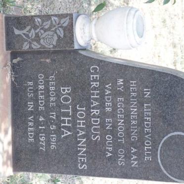 BOTHA Gerhardus Johannes 1916-1977