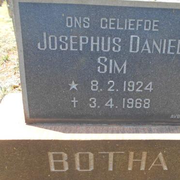 BOTHA Josephus Daniel Sim 1924-1968