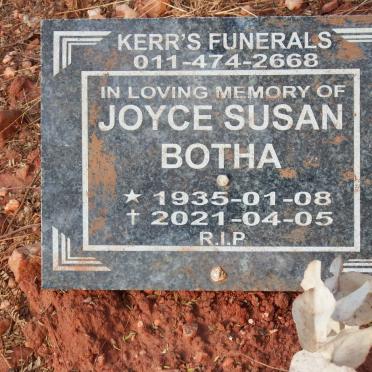 BOTHA Joyce Susan 1935-2021
