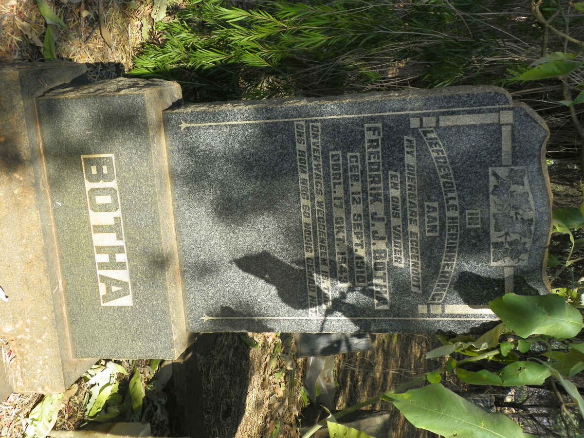 BOTHA Frederik J.J. 1910-1943