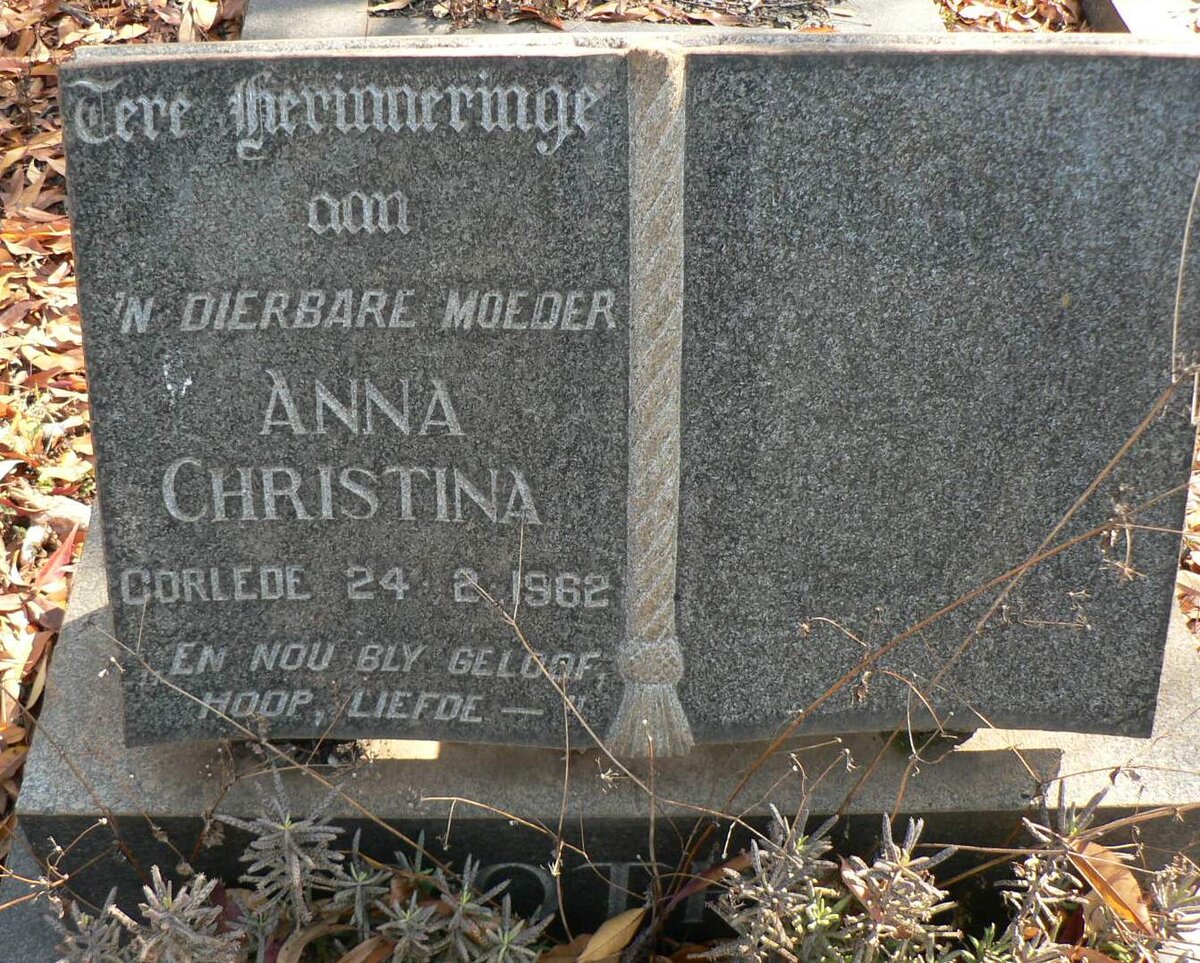 BOTHA Anna Christina -1962