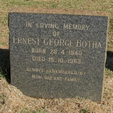 BOTHA Ernest George 1940-1963