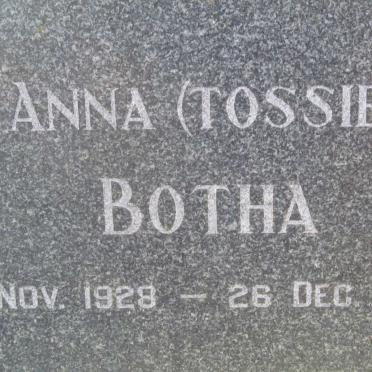 BOTHA  Anna 1928-1969
