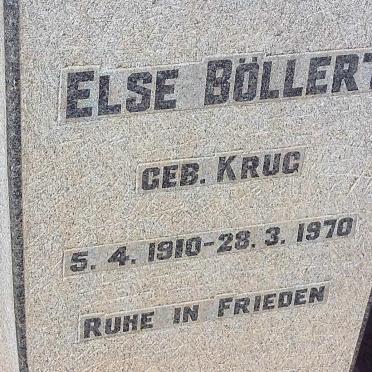 BOLLERT Else nee KRUG 1910-1970