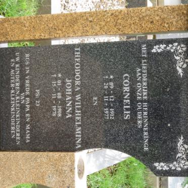 BOUWMEESTER Cornelis , van ANDEL 1912-1977 &amp; Theodora Wilhelmina Johanna 1908-1978