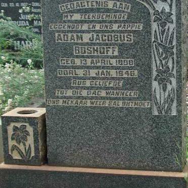 BOSHOFF Adam Jacobus 1898-1946