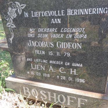 BOSHOFF surnames :: BOSHOFF vanne