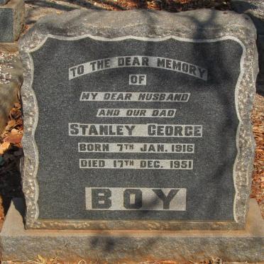 BOY Stanley George 1916-1951