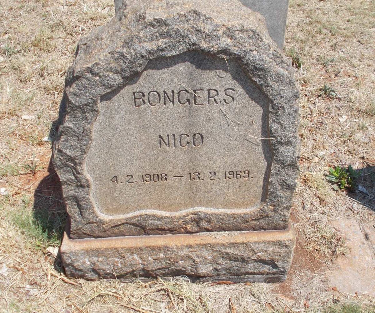 BONGERS Nico 1908-1969