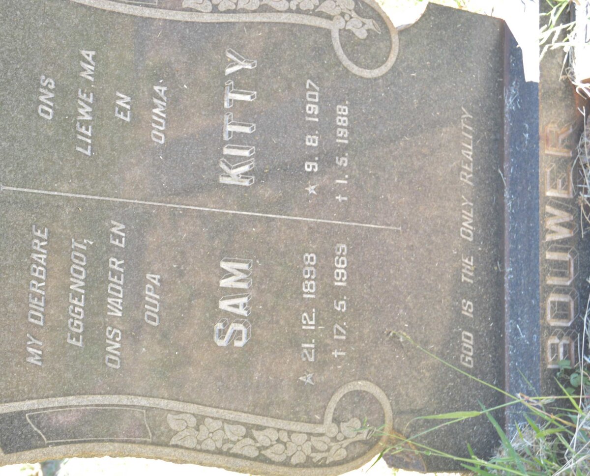 BOUWER Sam 1898-1969 &amp; Kitty 1907-1988