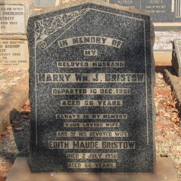 BRISTOW Harry Wm. J. -1951 &amp; Edith Maude -1958
