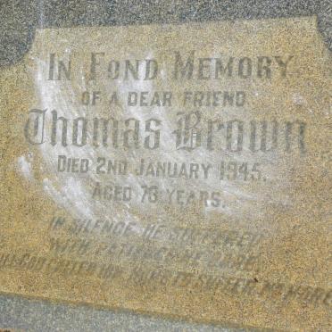 BROWN Thomas -1945