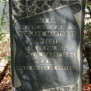 BREEDT Nicolaas Marthinus 1936-1944