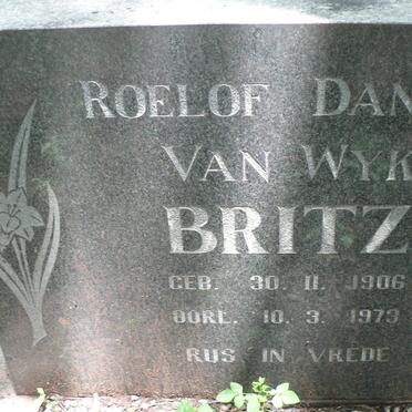BRITZ Roelof Daniel van Wyk 1906-1973