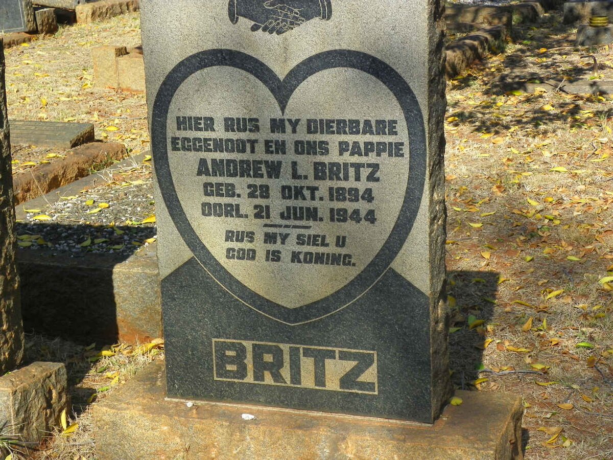 BRITZ Andrew L. 1894-1944