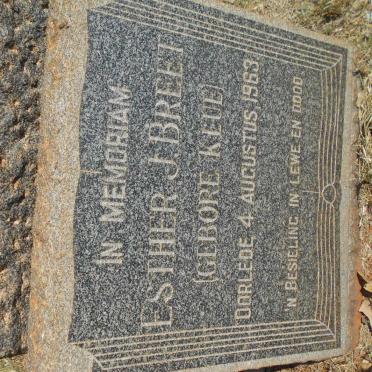 BREET Esther J. nee KLUE -1963