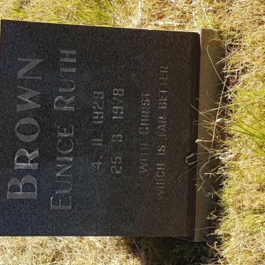 BROWN Eunice Ruth 1929-1978