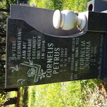 BRITS Cornelis Petrus 1907-1980 &amp; Cornelia Johanna 1921-1998