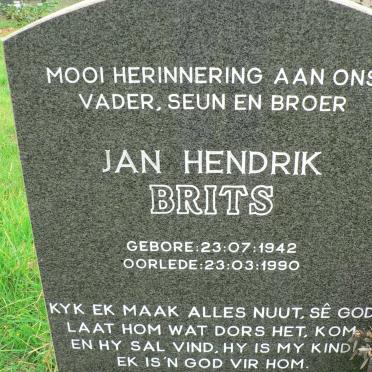 BRITS Jan Hendrik 1942-1990