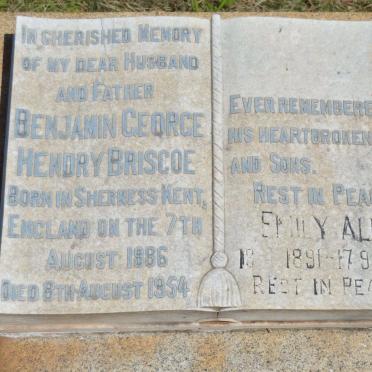 BRISCOE Benjamin George Hendry 1886-1954 &amp; Emily Alice 1891-1982