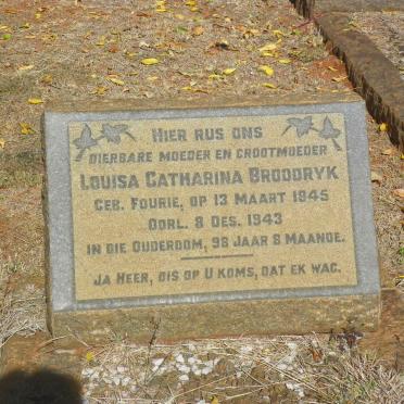BROODRYK Louisa Catharina nee FOURIE 1845-1943