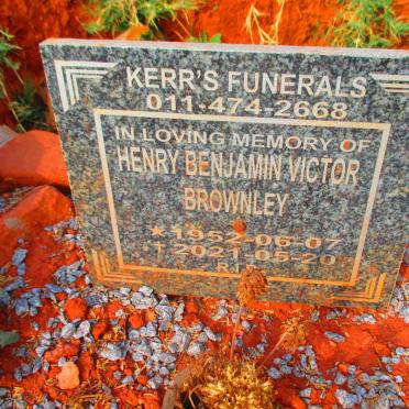 BROWNLEY Henry Benjamin Victor 1952-2021