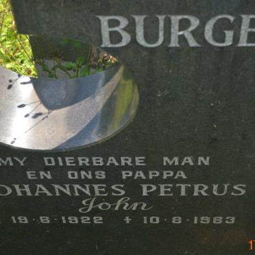 BURGER Johannes Petrus 1922-1983