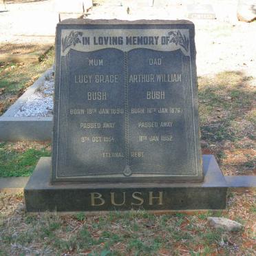 BUSH Arthur William 1876-1952 &amp; Lucy Grace 1890-1954