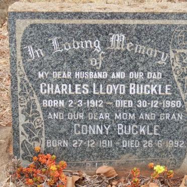 BUCKLE Charles Lloyd 1912-1960 &amp; Conny 1911-1992
