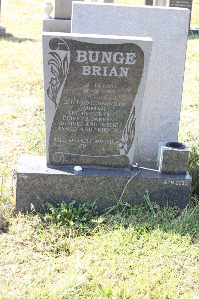 BUNGE Brian 1950-1990