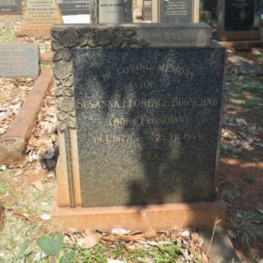 BUSSCHAU Susanna Florence nee FRONEMAN 1877-1954