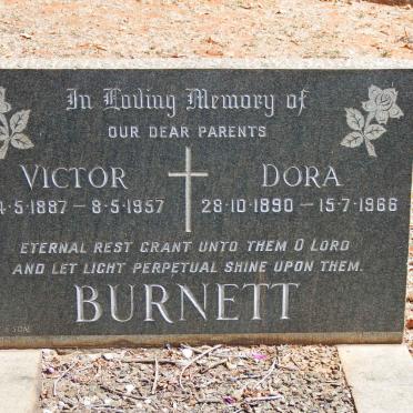 BURNETT Victor 1887-1957 &amp; Dora 1890-1966