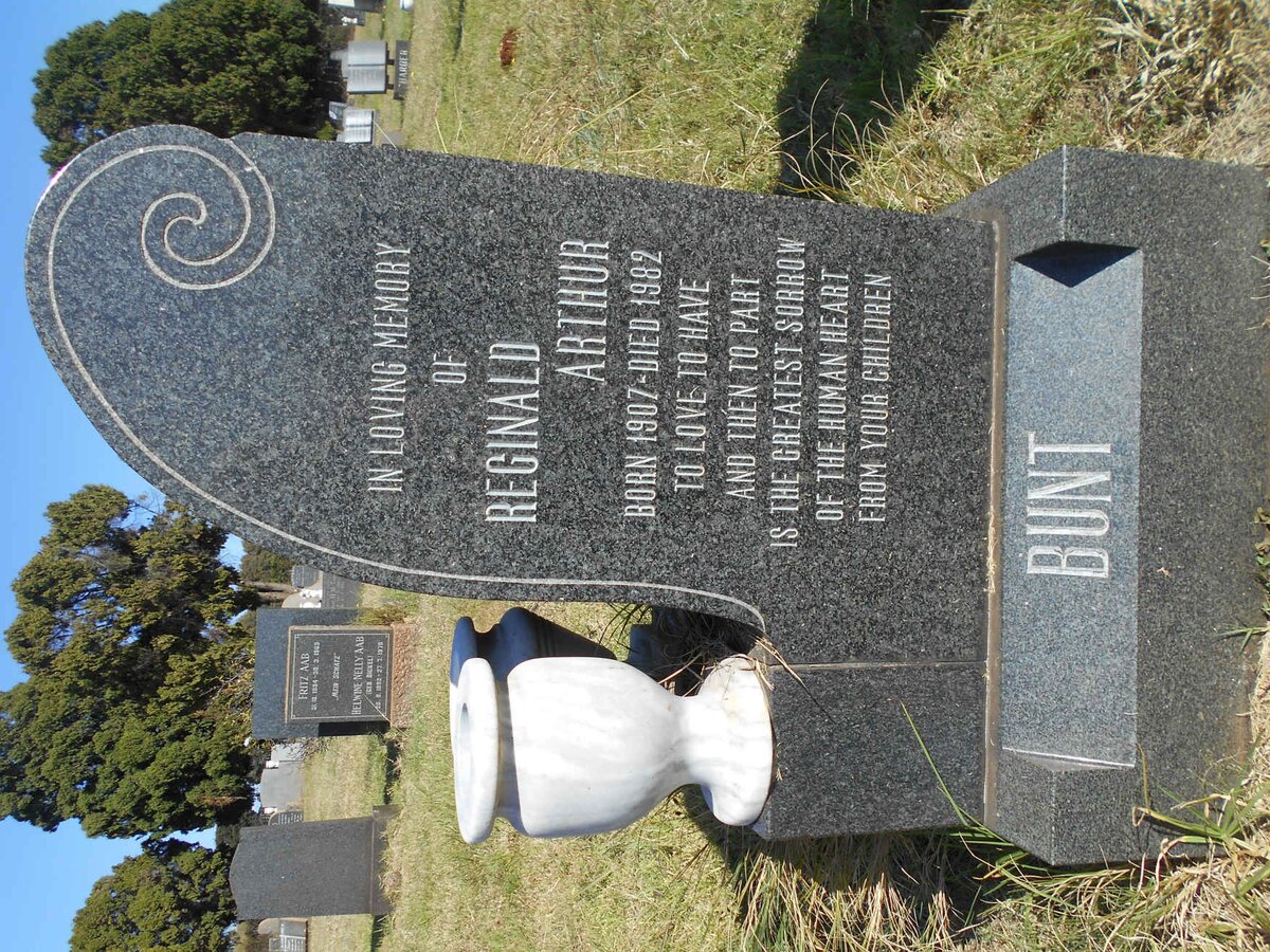 BUNT Reginald Arthur 1907-1982