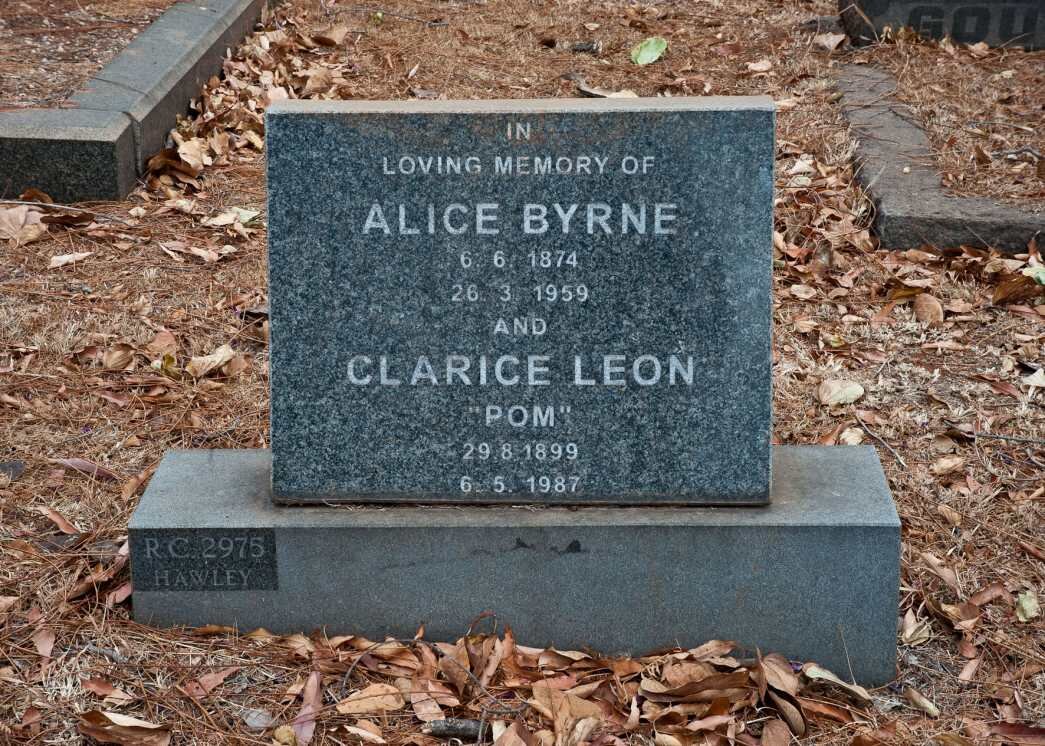 BYRNE Alice 1874-1959 :: LEON Clarice 1899-1987