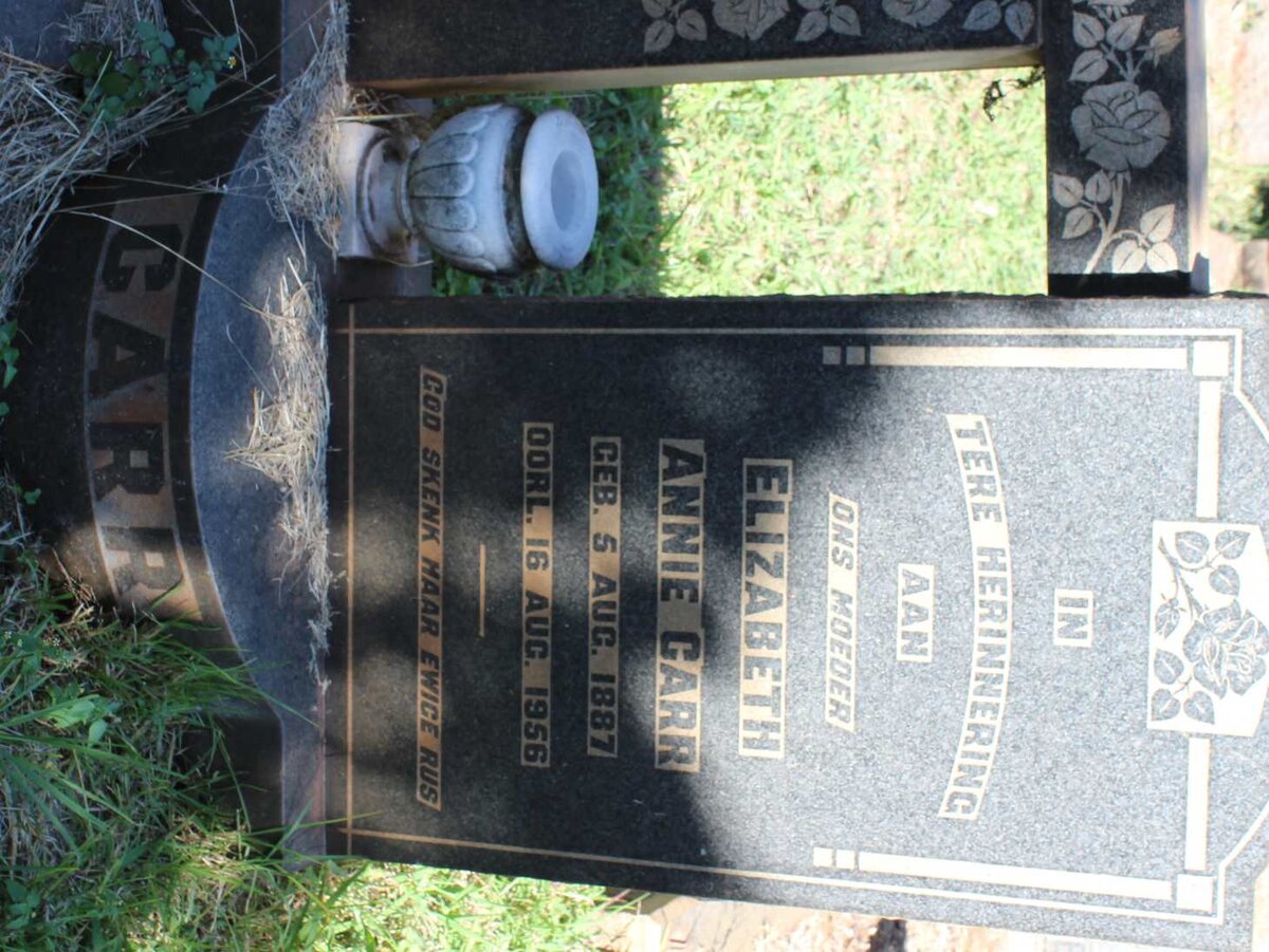 CARR Elizabeth Annie 1887-1956