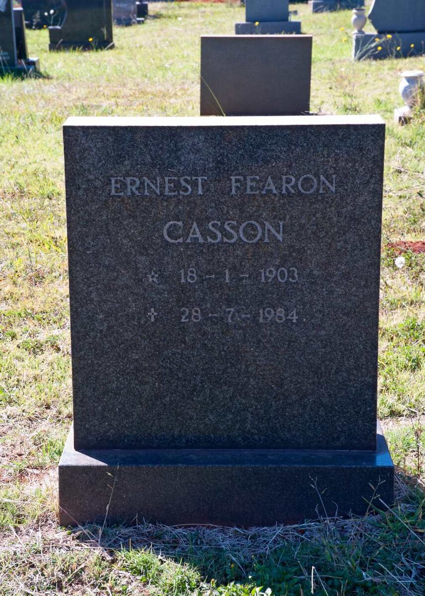 CASSON Ernest Fearon 1903-1984