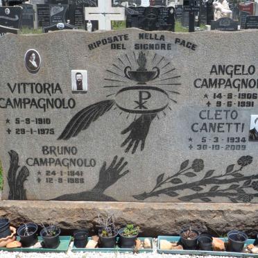CAMPAGNOLO Angelo 1906-1991 &amp; Vittoria 1910-1975