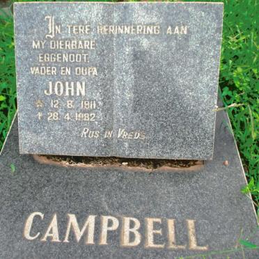 CAMPBELL John 1911-1982