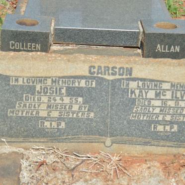CARSON Josie -1955 :: CARSON Kay McIlveen -1956