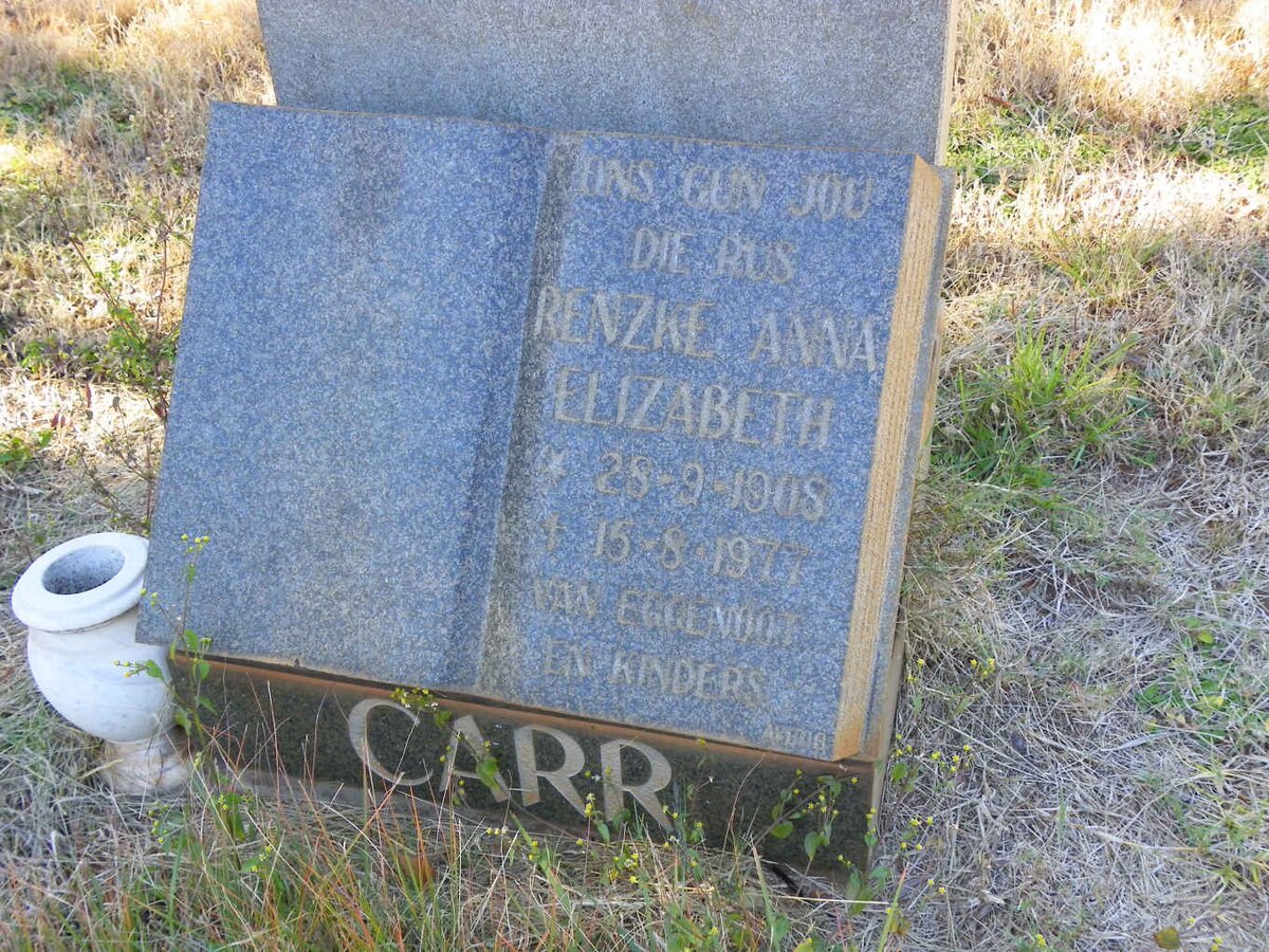 CARR Renzke Anna Elizabeth 1908-1977