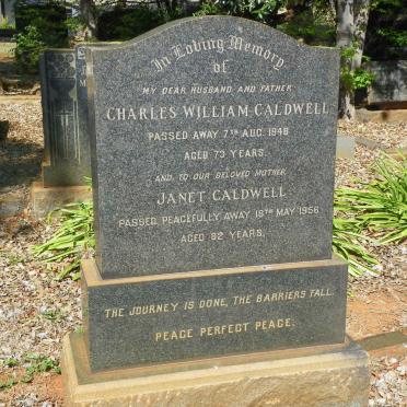 CALDWELL Charles William -1948 &amp; Janet -1956