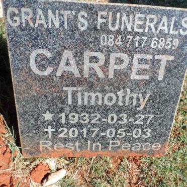 CARPET Timothy 1932-2017