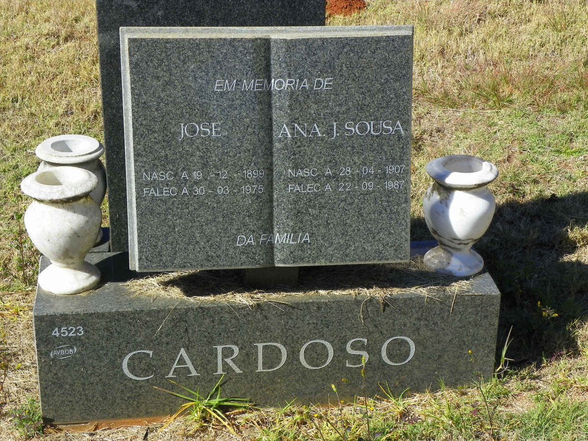 CARDOSO Jose 1899-1975 &amp; Ana J. SOUSA 1907-1987