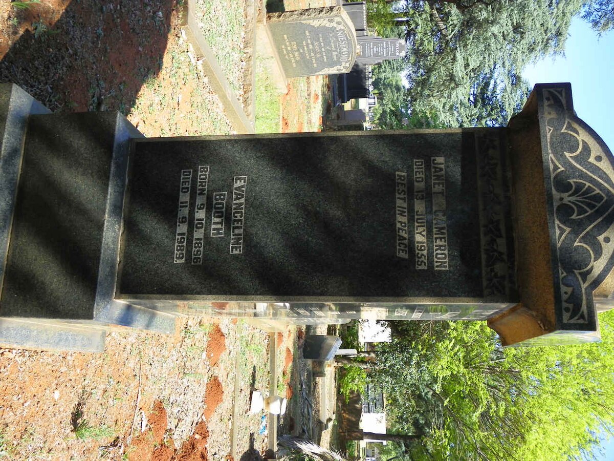 CAMERON Janet -1955 :: BOOTH Evangeline 1896-1989