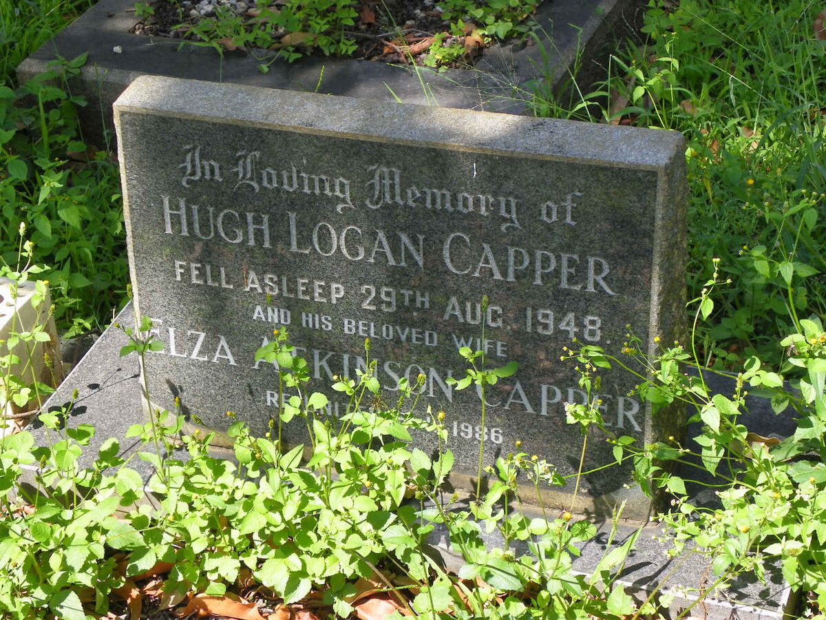 CAPPER Hugh Logan -1948 &amp; Liza Atkinson -1986